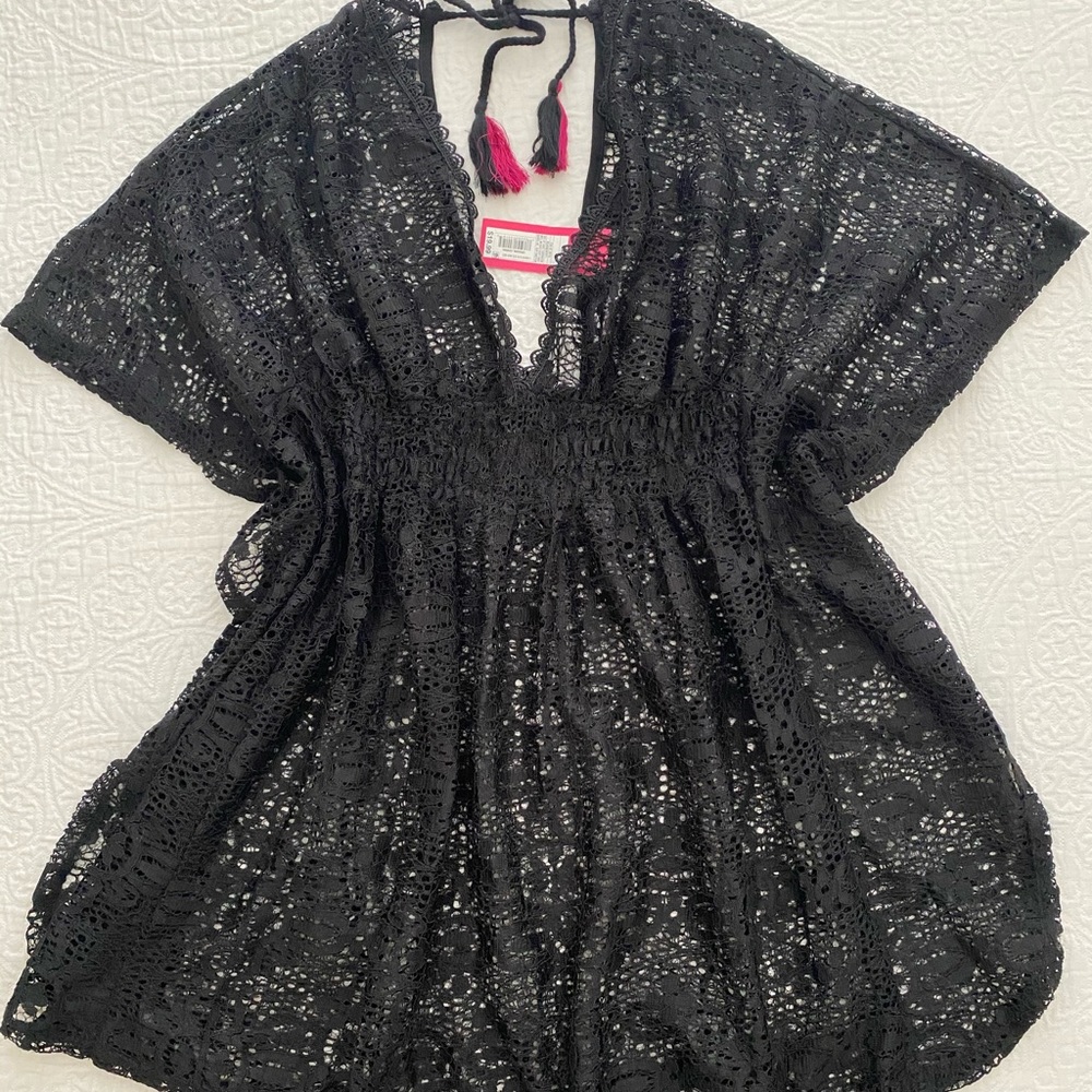 Target Brand Black Lace Bathing suit cover up